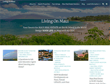 Tablet Screenshot of livingonmaui.com